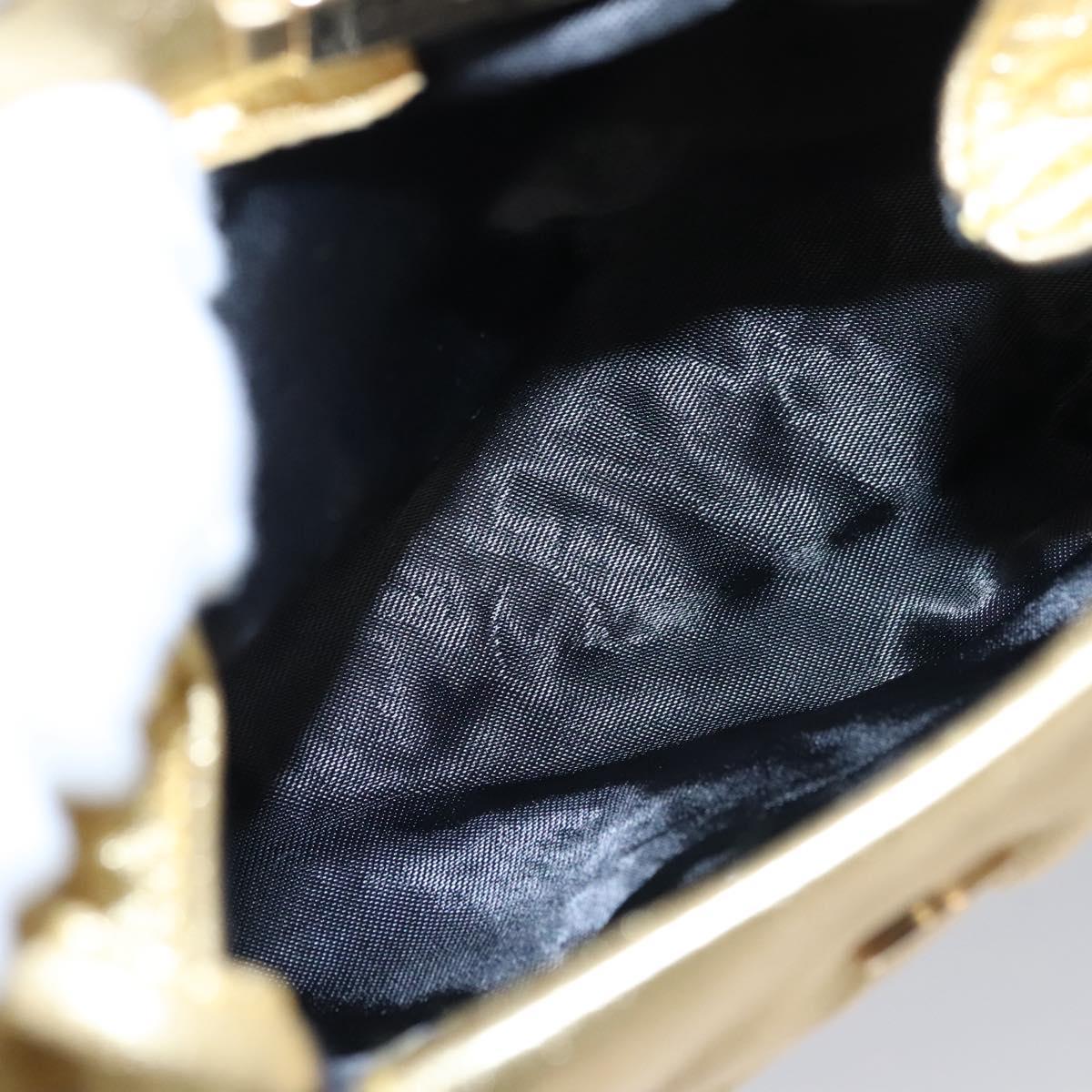 LOEWE Shoulder Bag Leather Gold Auth bs23549