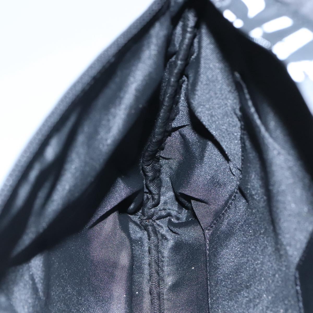 GIVENCHY Shoulder Bag Nylon Black Silver Auth bs23553