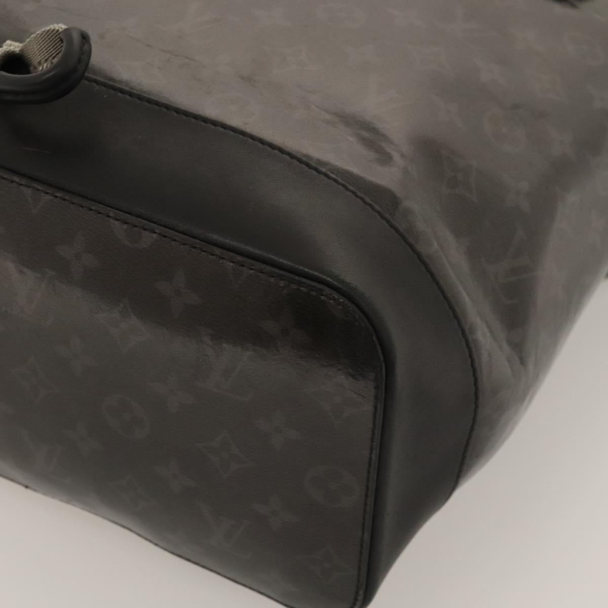 LOUIS VUITTON Monogram Eclipse Glaze Zipped Tote Backpack M43900 LV Auth bs23583