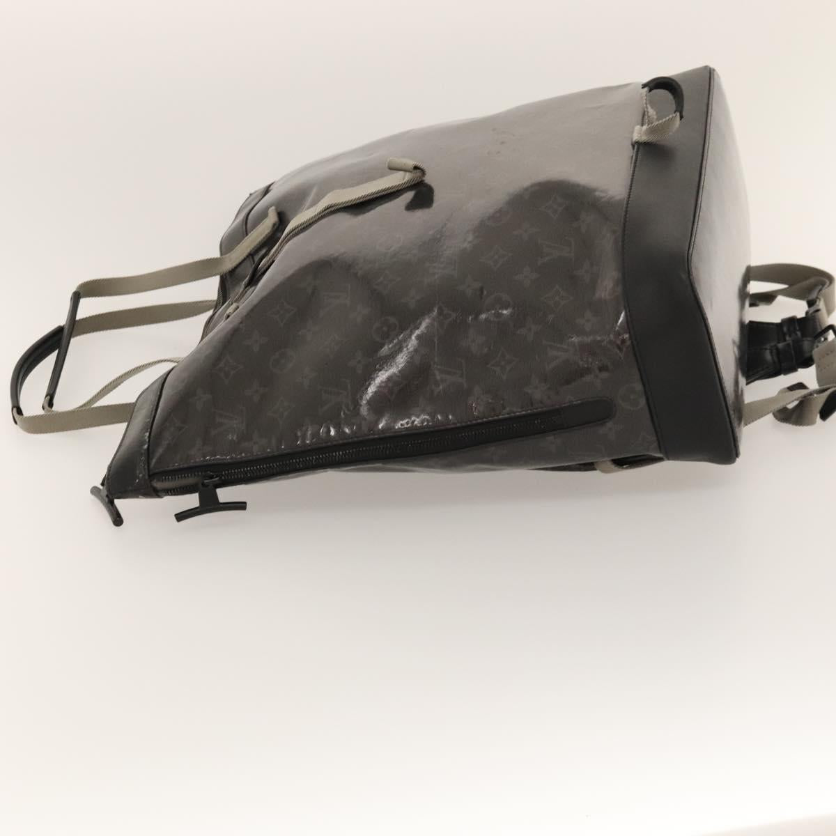 LOUIS VUITTON Monogram Eclipse Glaze Zipped Tote Backpack M43900 LV Auth bs23583