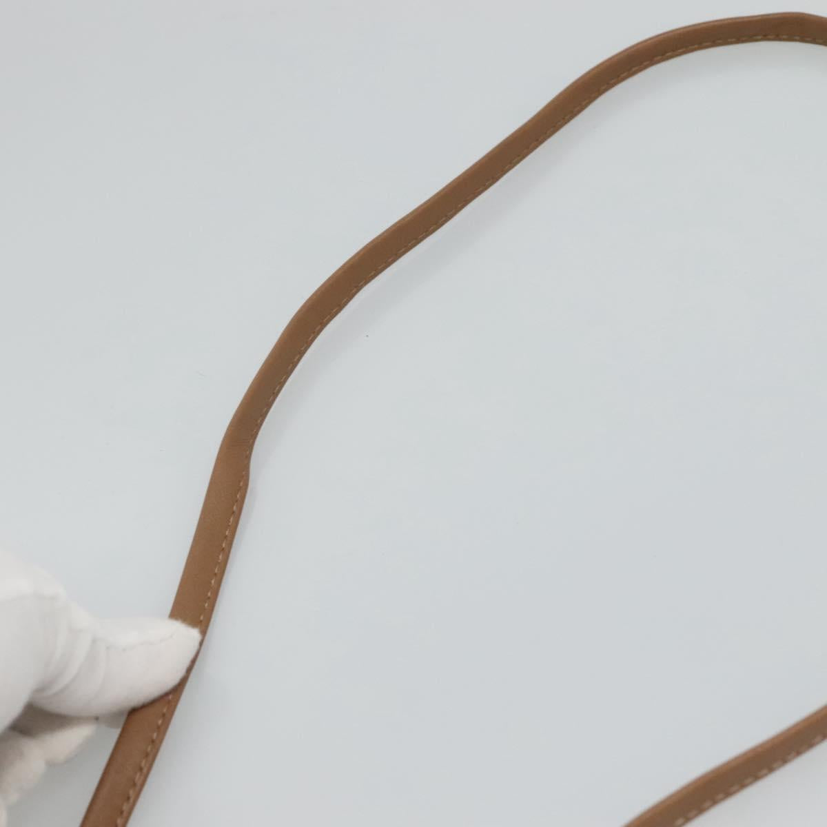 Christian Dior Honeycomb Canvas Shoulder Bag PVC Black Auth bs23609