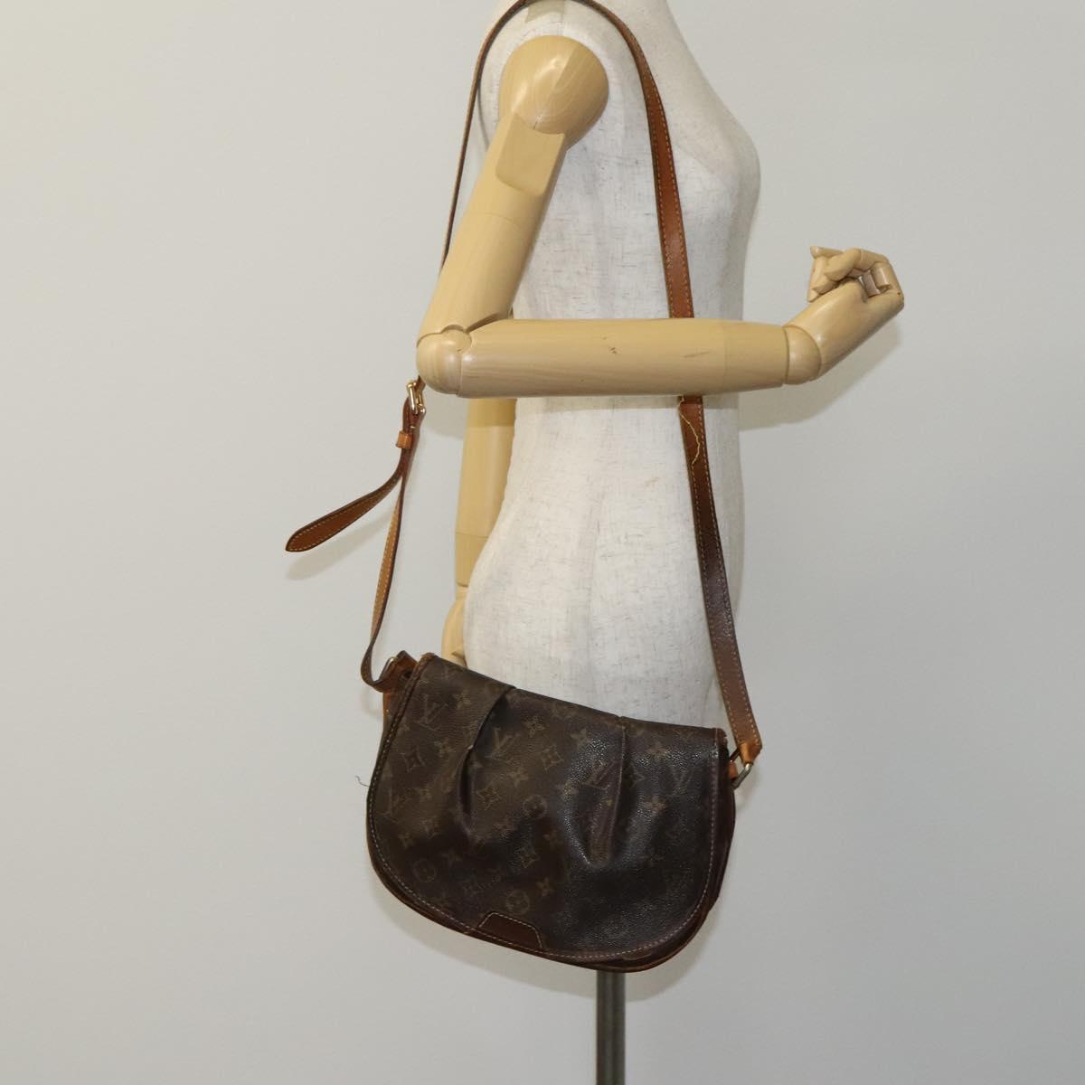 LOUIS VUITTON Monogram Menilmontant PM Shoulder Bag M40474 LV Auth bs23644