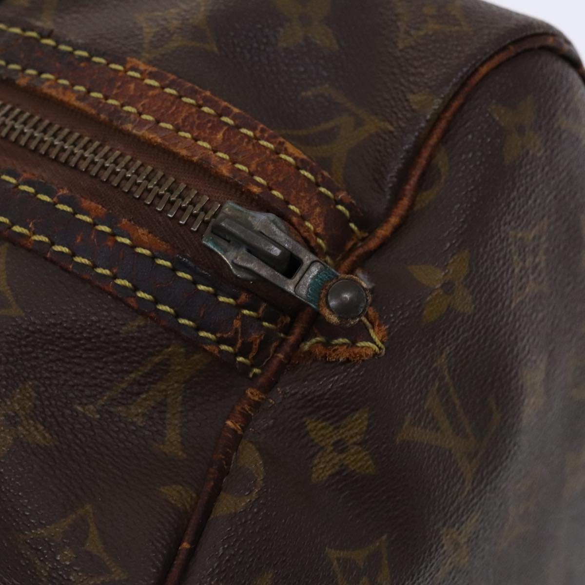 LOUIS VUITTON Monogram Sac spool 35 Boston Bag M41626 LV Auth bs23647