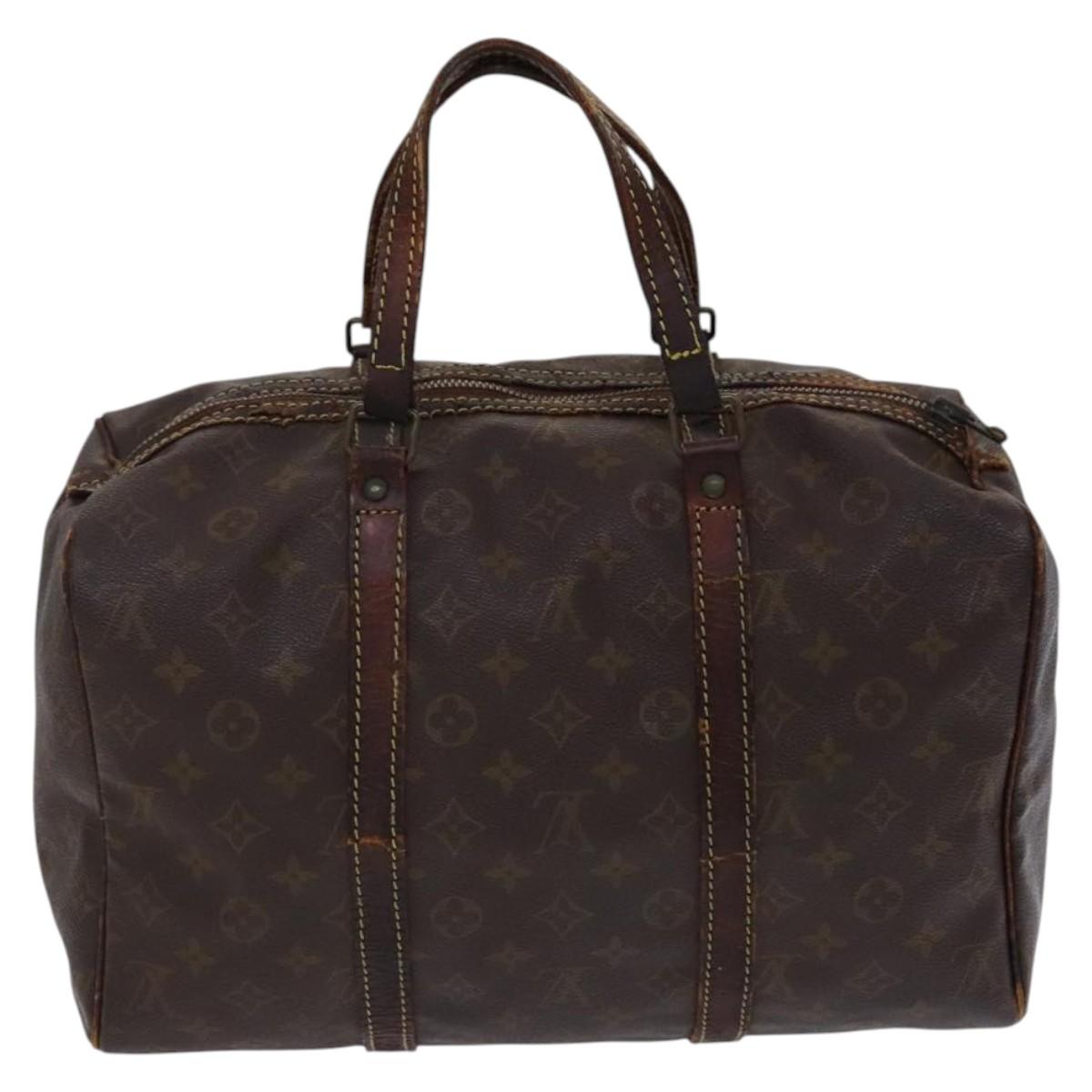 LOUIS VUITTON Monogram Sac spool 35 Boston Bag M41626 LV Auth bs23647