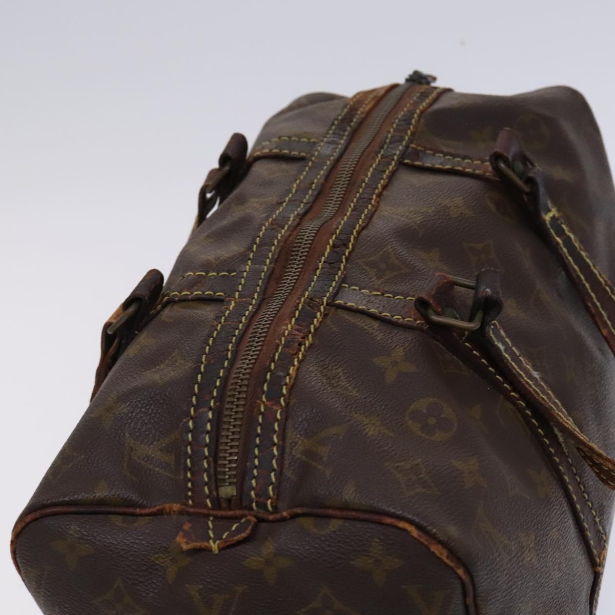 LOUIS VUITTON Monogram Sac spool 35 Boston Bag M41626 LV Auth bs23647