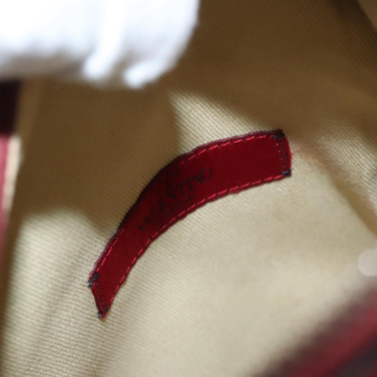 VALENTINO Backpack Leather Red Auth bs23660V