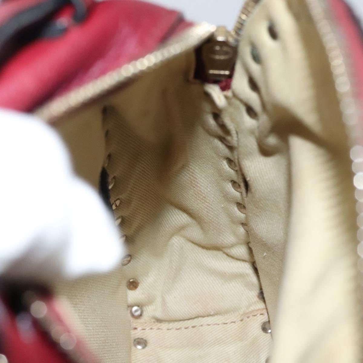 VALENTINO Backpack Leather Red Auth bs23660V