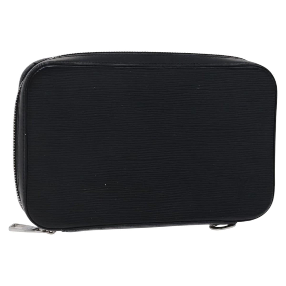 LOUIS VUITTON Epi Dandy Wallet Travel Case Black M64000 LV Auth bs23677