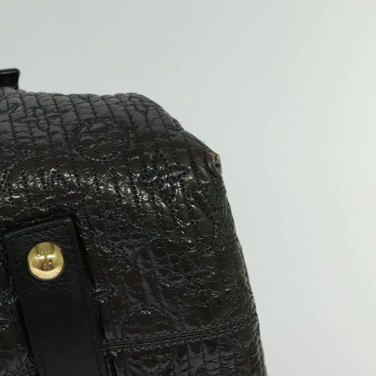 LOUIS VUITTON Monogram Motard Biker Tote Bag Black M95595 LV Auth bs23679