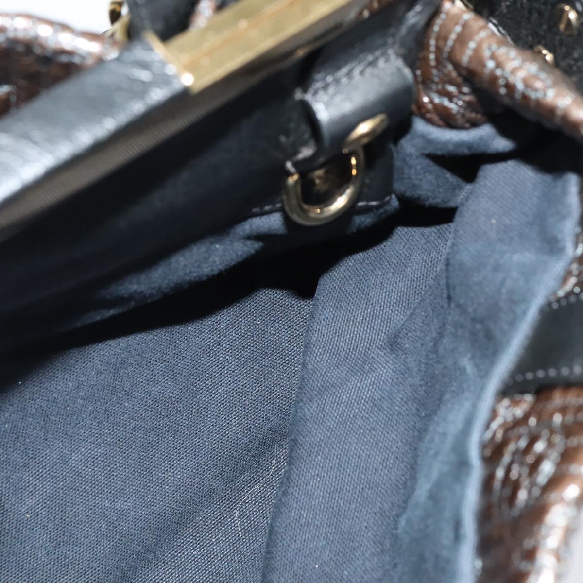 LOUIS VUITTON Monogram Motard Biker Tote Bag Black M95595 LV Auth bs23679