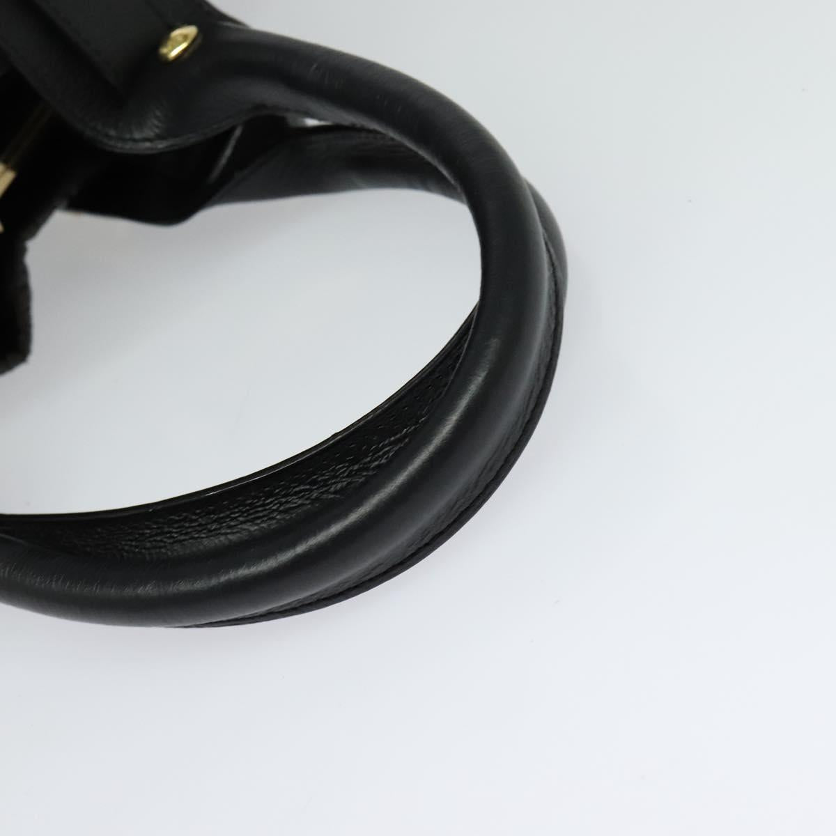 LOUIS VUITTON Monogram Motard Biker Tote Bag Black M95595 LV Auth bs23679