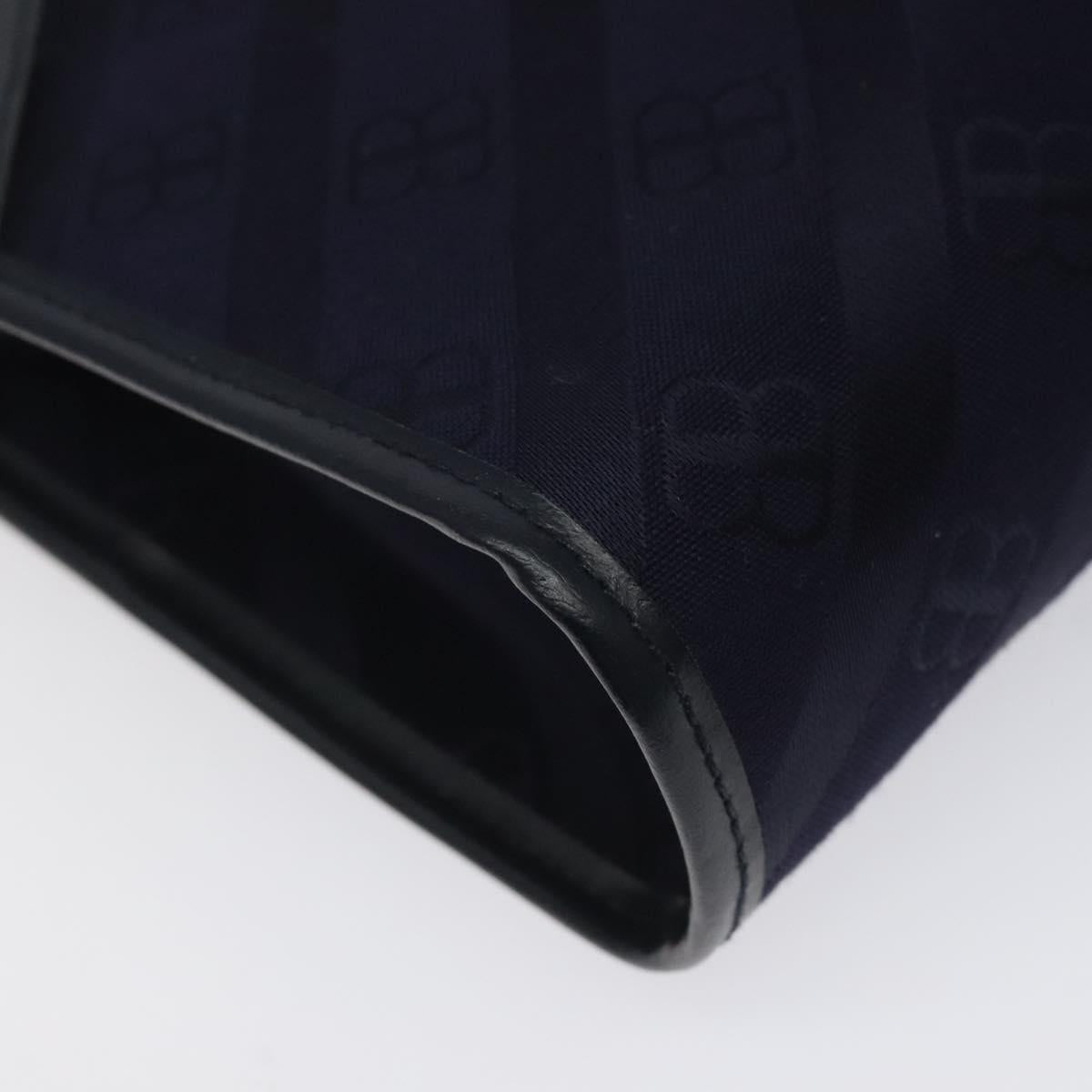 BALENCIAGA Clutch Bag Canvas Navy Auth bs23704