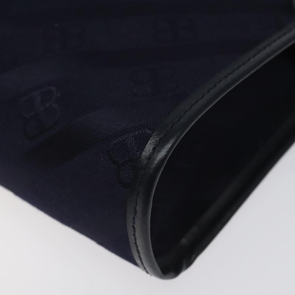BALENCIAGA Clutch Bag Canvas Navy Auth bs23704