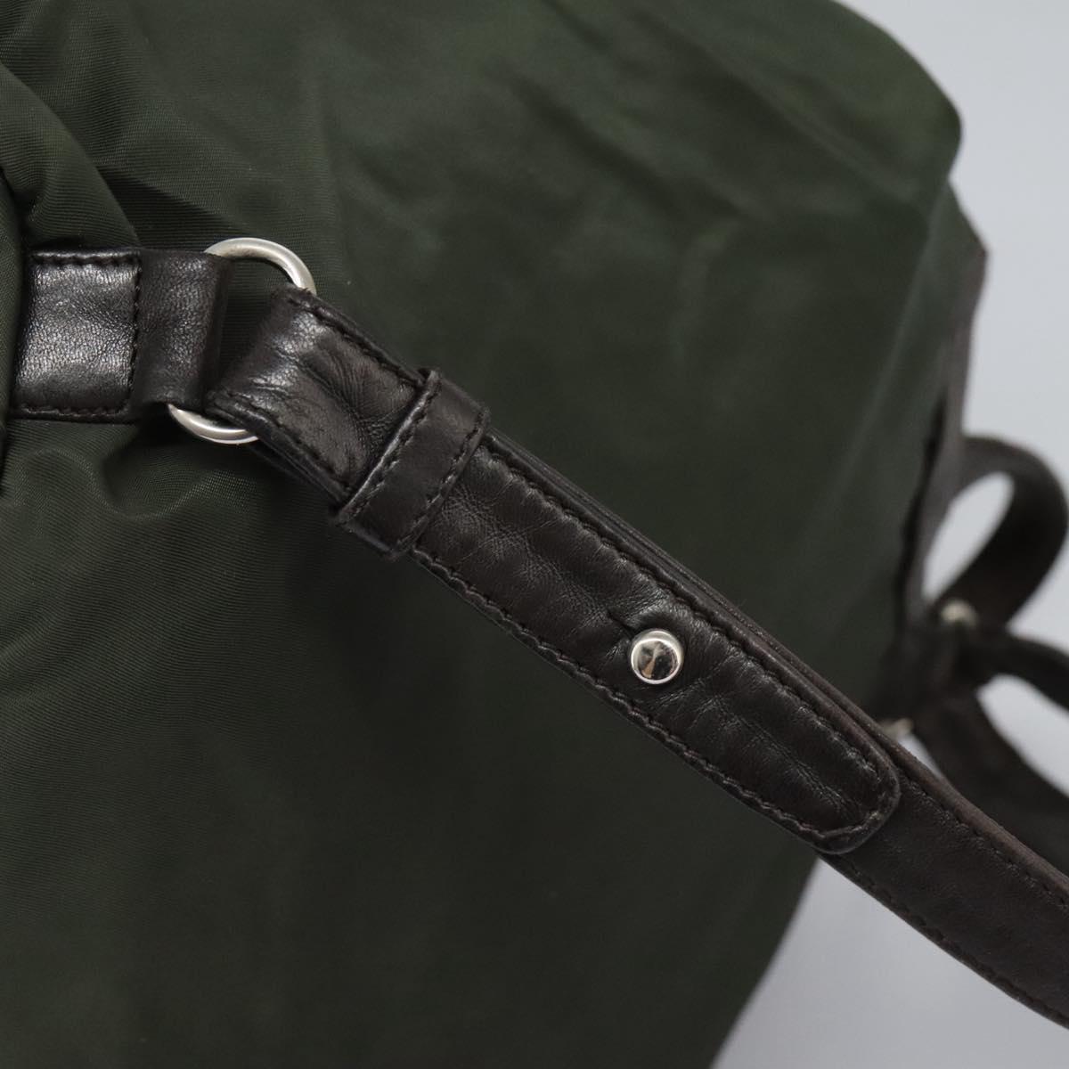 PRADA Backpack Nylon Khaki Auth bs23722