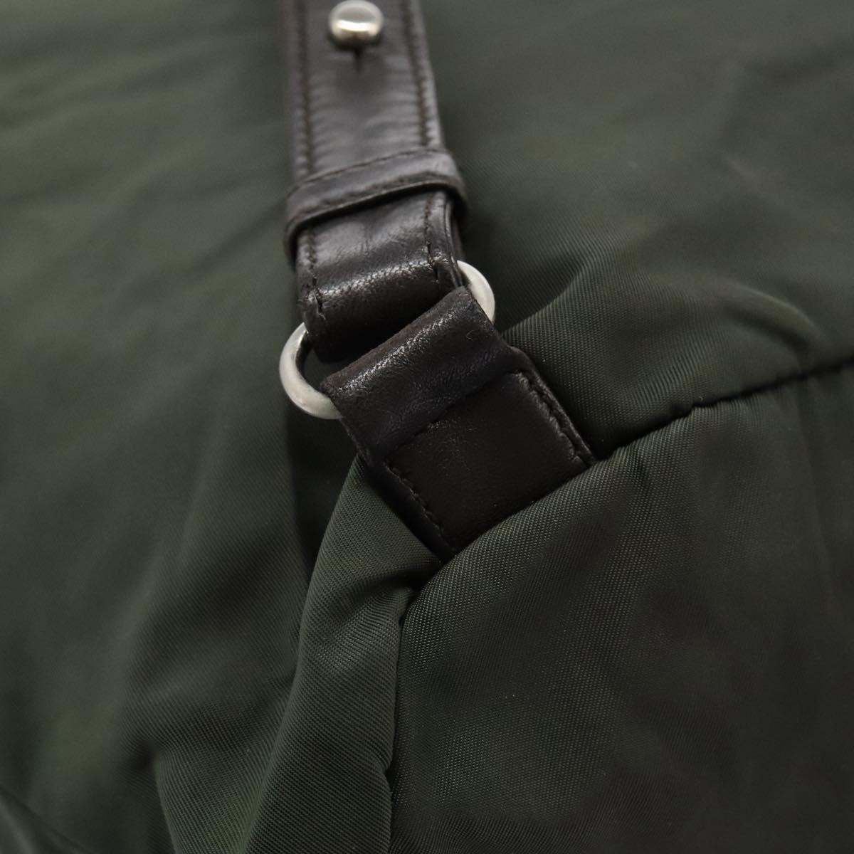 PRADA Backpack Nylon Khaki Auth bs23722