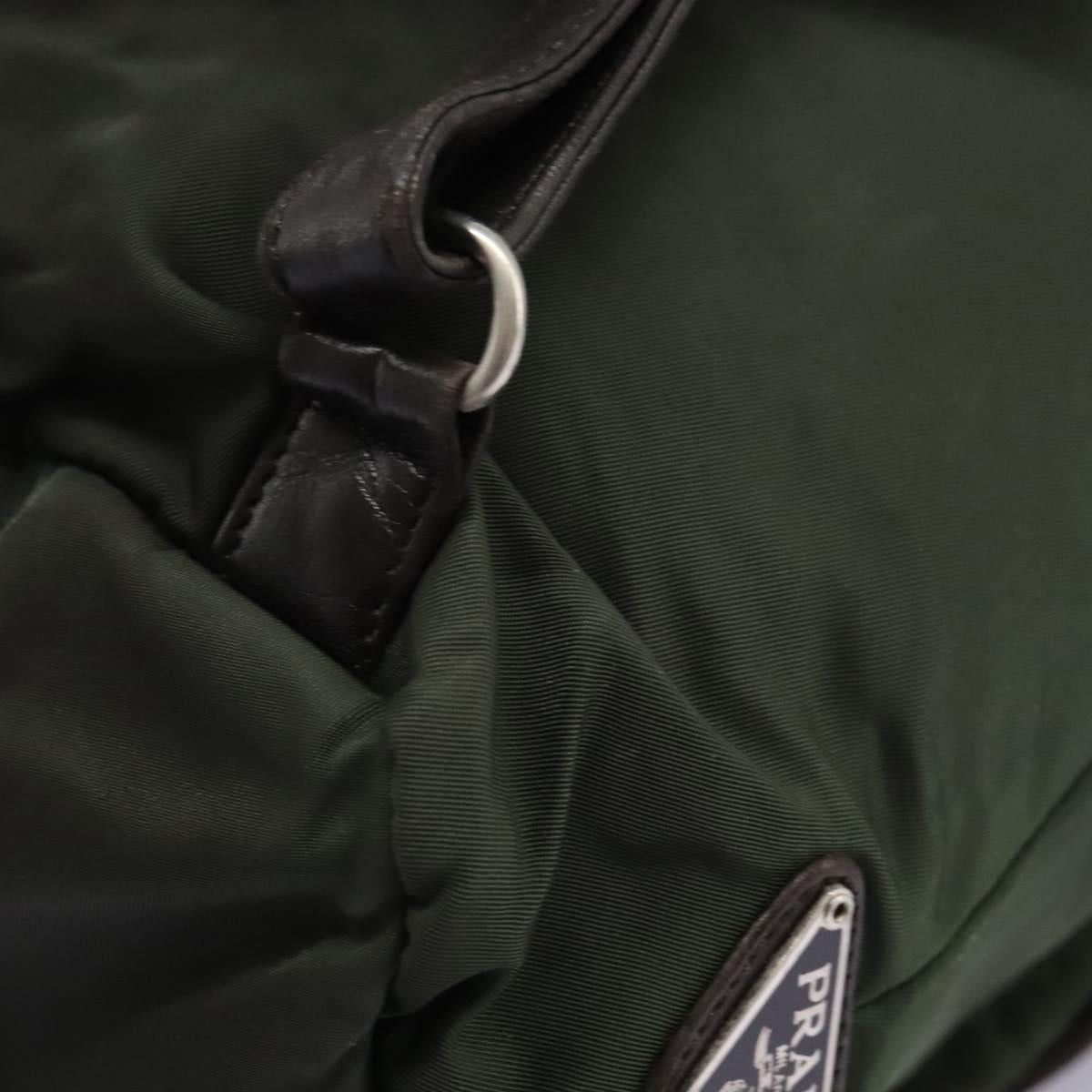 PRADA Backpack Nylon Khaki Auth bs23722