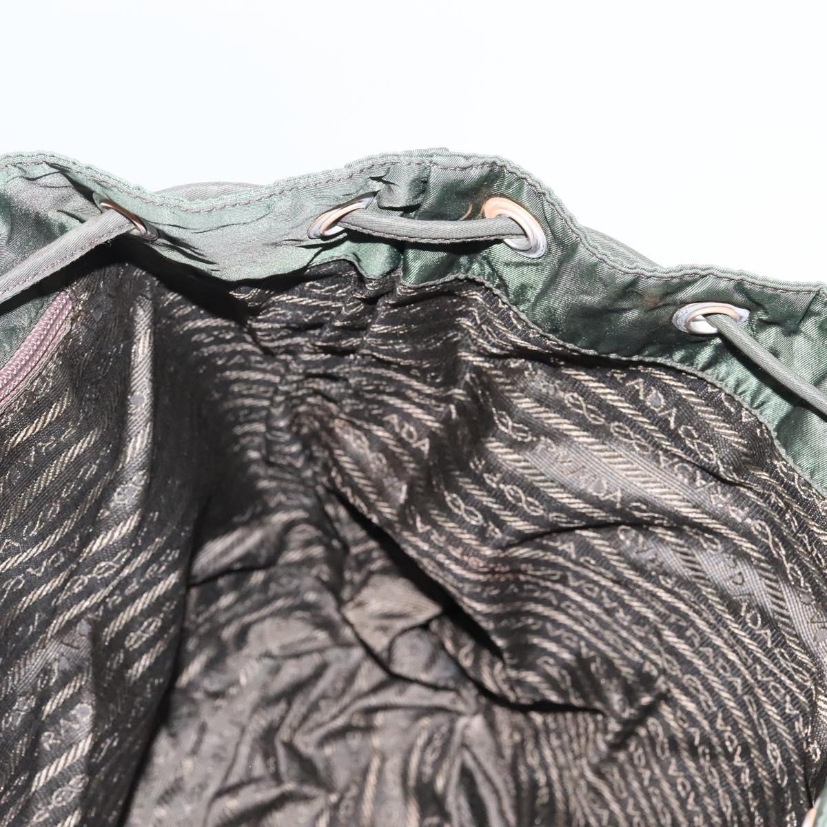 PRADA Backpack Nylon Khaki Auth bs23722