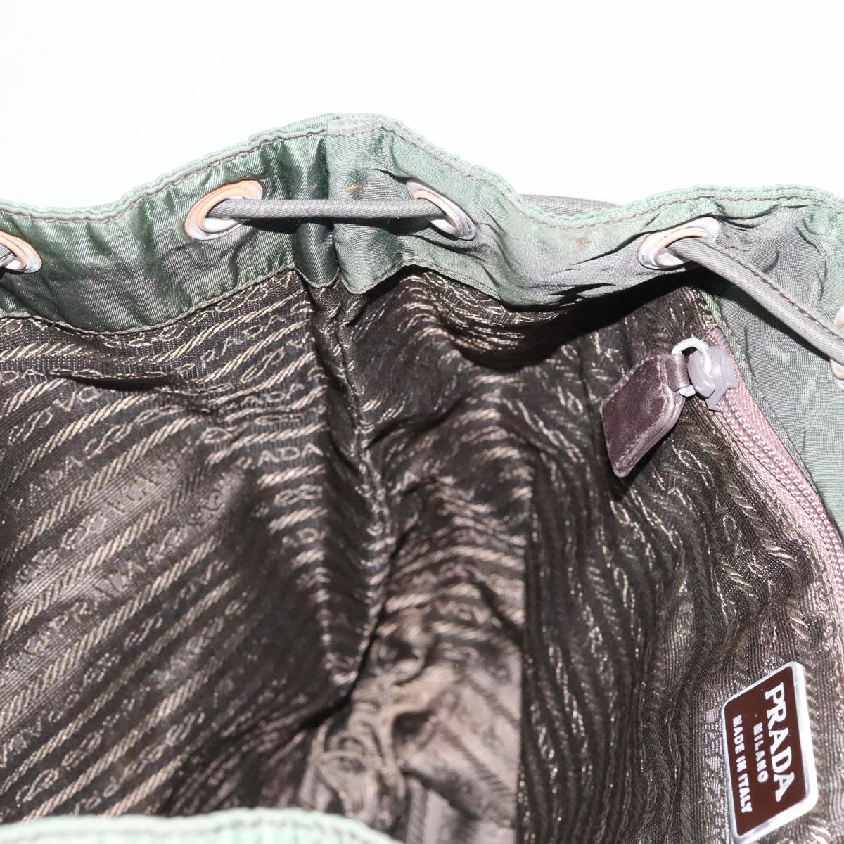 PRADA Backpack Nylon Khaki Auth bs23722