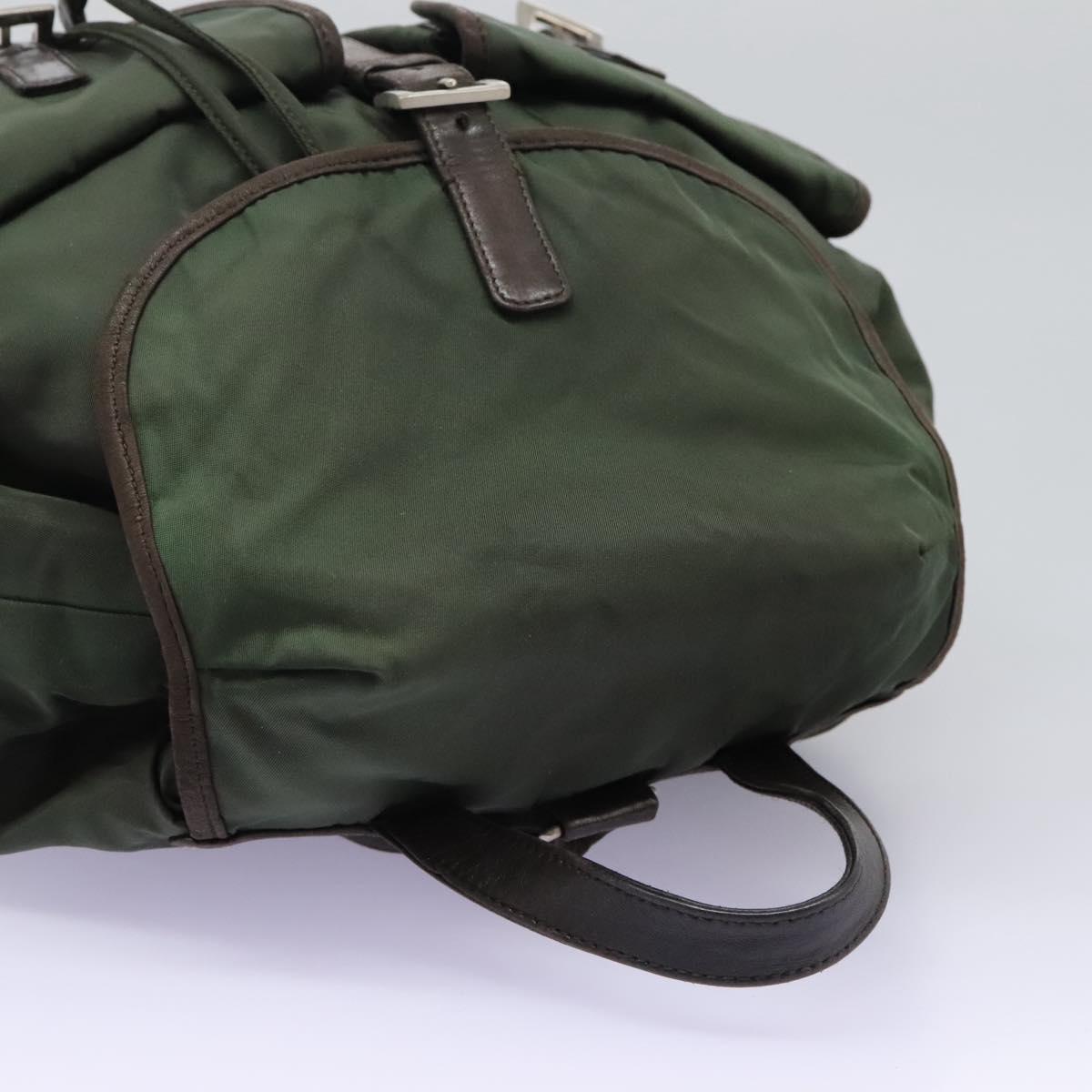 PRADA Backpack Nylon Khaki Auth bs23722