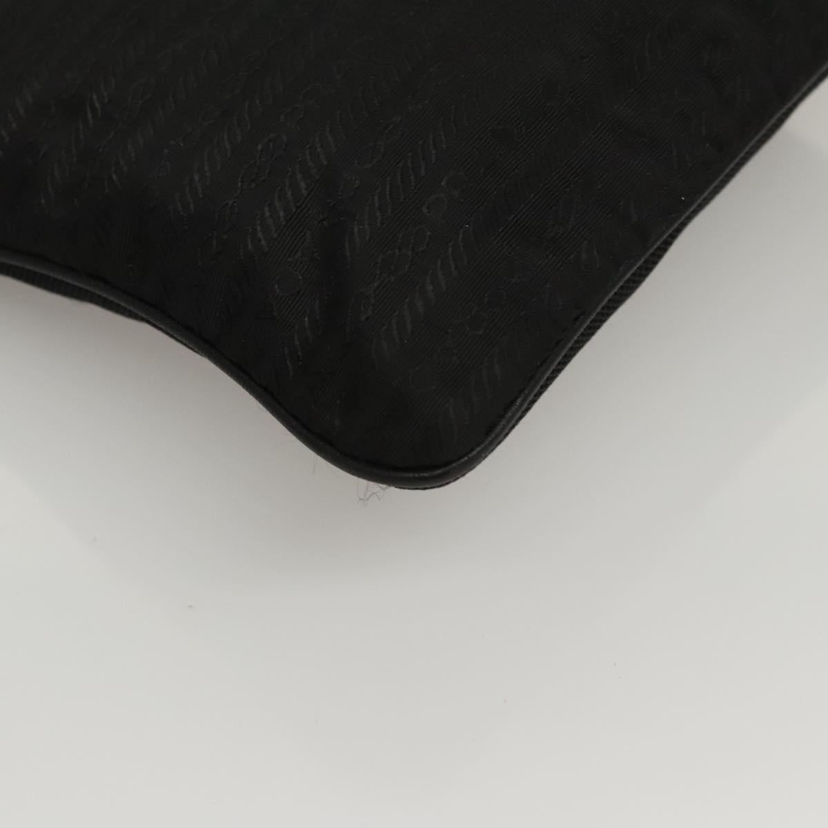 PRADA Shoulder Bag Nylon Black Auth bs23726