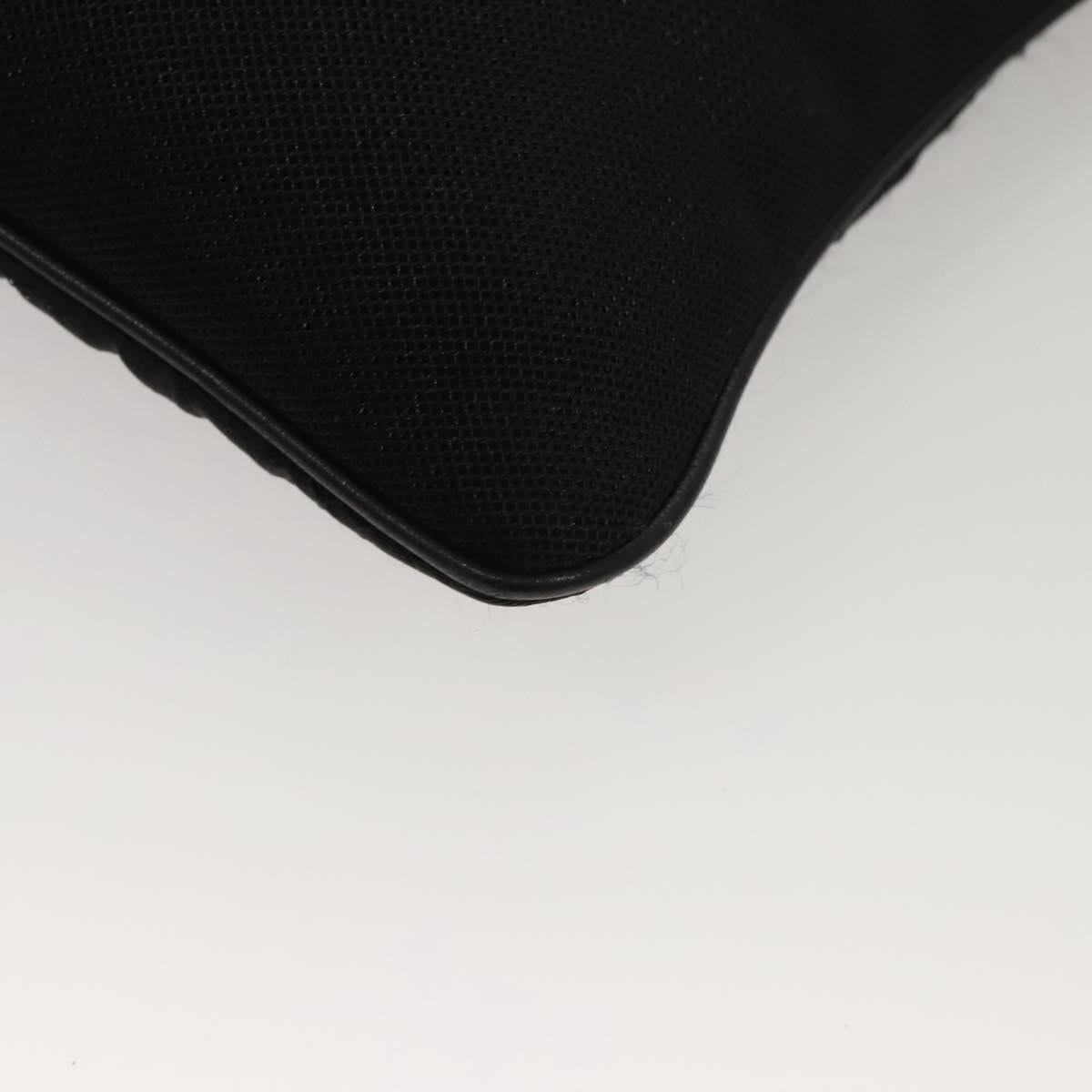 PRADA Shoulder Bag Nylon Black Auth bs23726