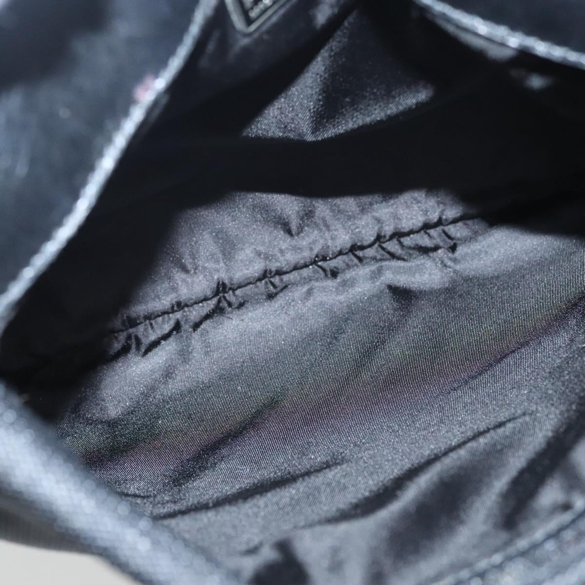 PRADA Shoulder Bag Nylon Black Auth bs23726