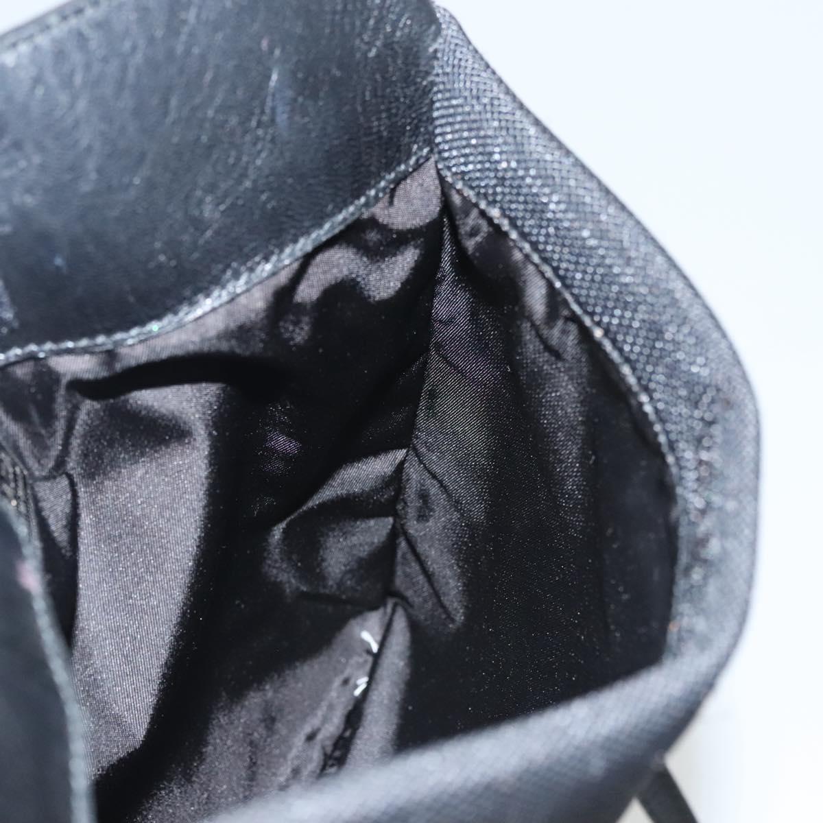 PRADA Shoulder Bag Nylon Black Auth bs23726