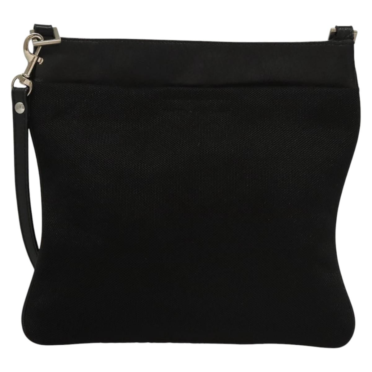 PRADA Shoulder Bag Nylon Black Auth bs23726