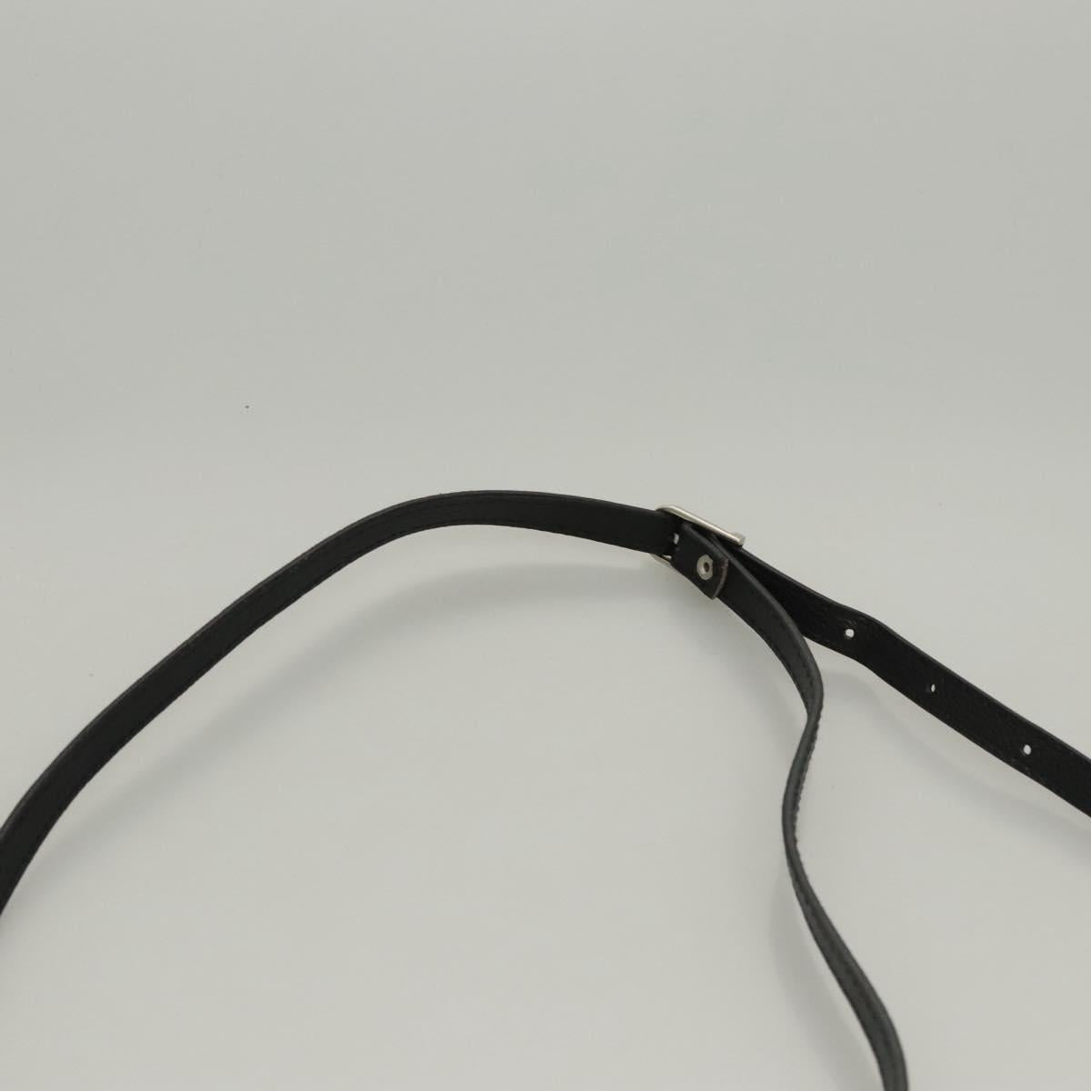 PRADA Shoulder Bag Nylon Black Auth bs23726