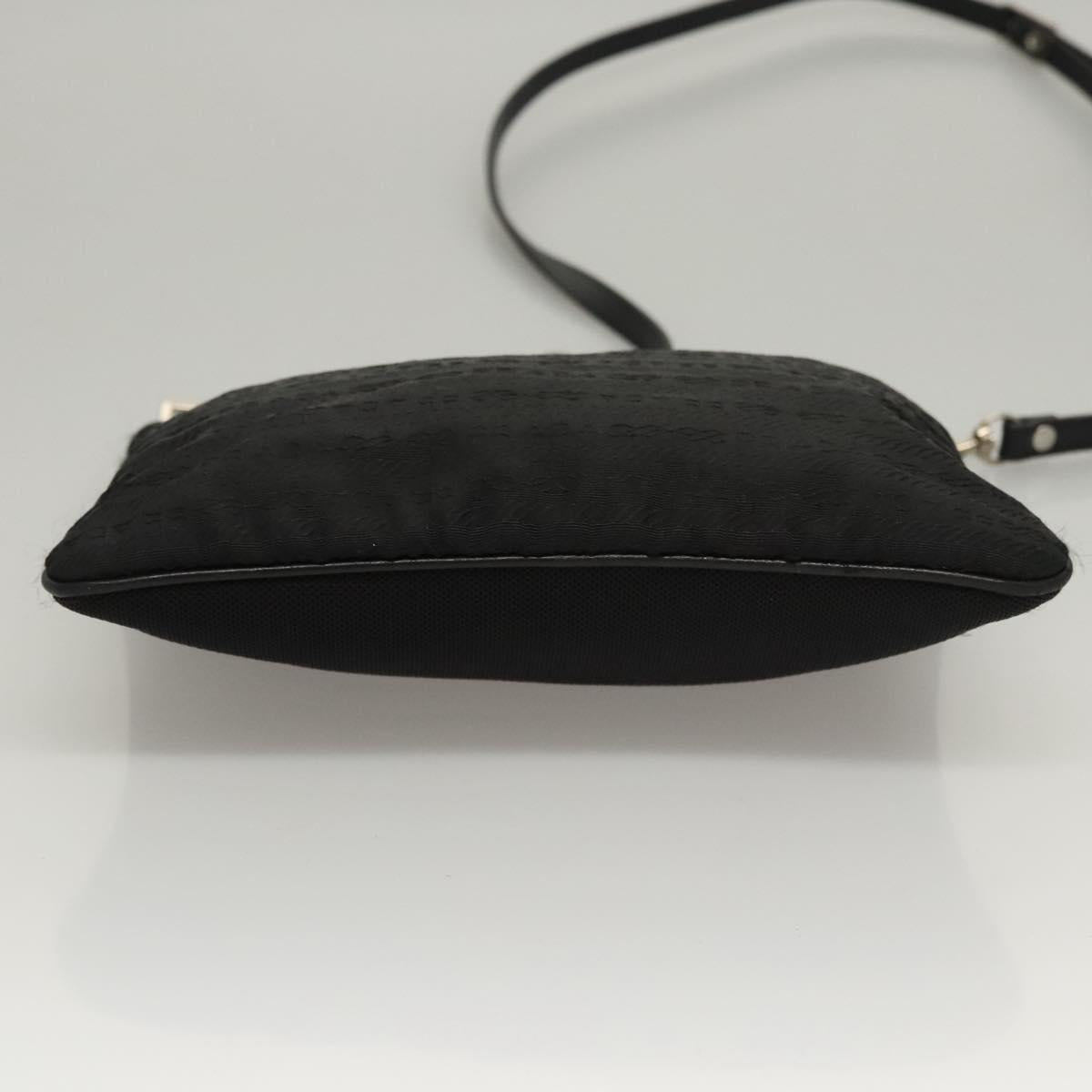 PRADA Shoulder Bag Nylon Black Auth bs23726