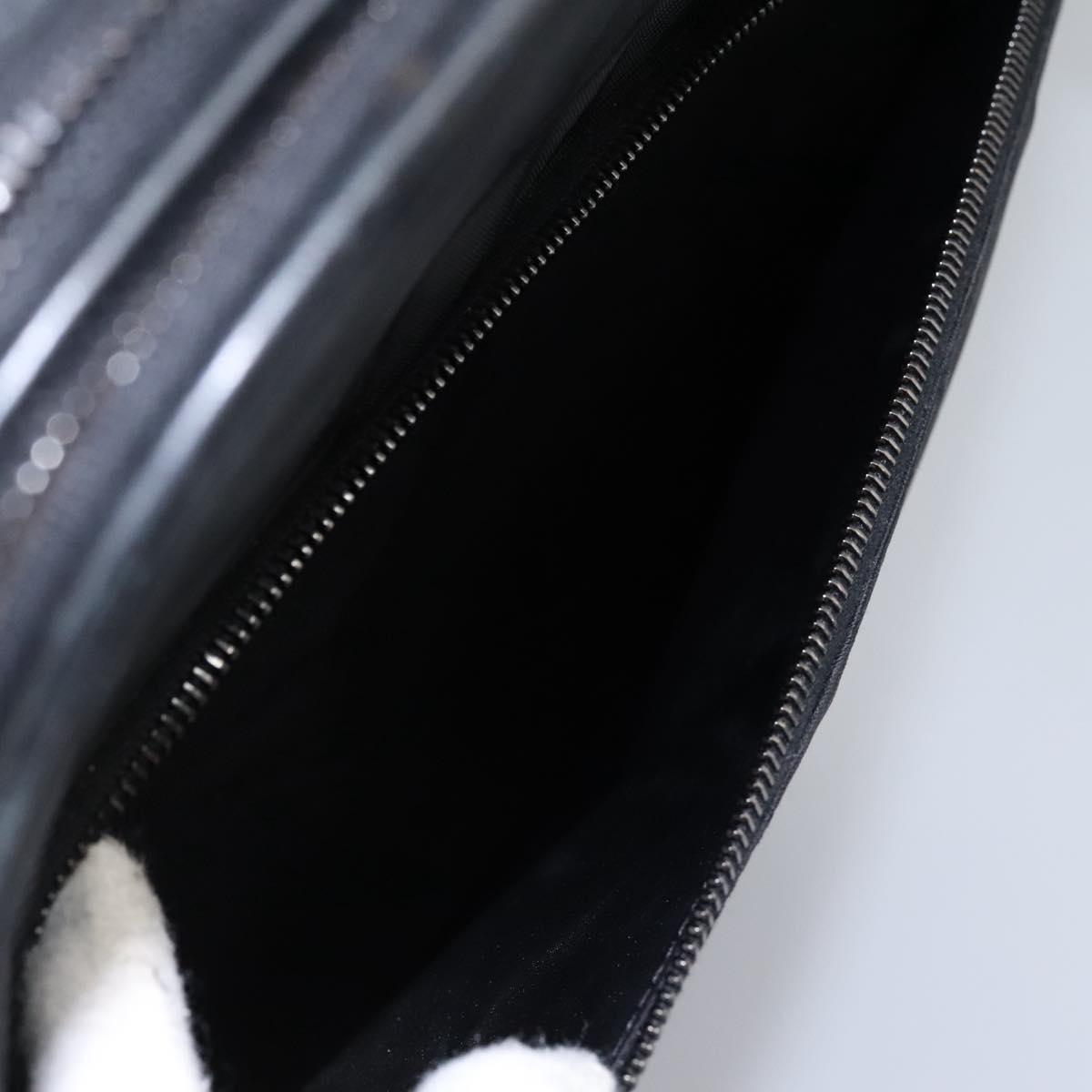 CHANEL Carry Case New Travel line suitcase Nylon Black CC Auth bs23739