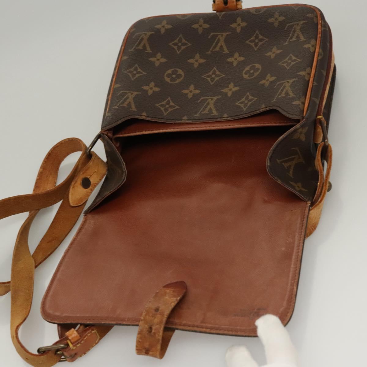 LOUIS VUITTON Monogram Cartouchiere MM Shoulder Bag M51253 LV Auth bs23742