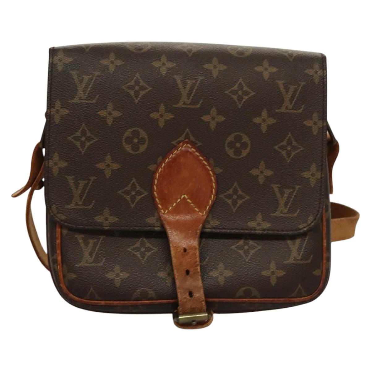 LOUIS VUITTON Monogram Cartouchiere MM Shoulder Bag M51253 LV Auth bs23742