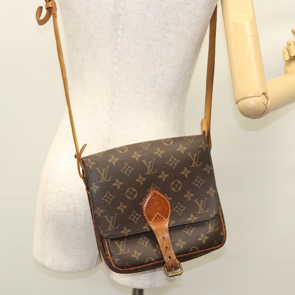 LOUIS VUITTON Monogram Cartouchiere MM Shoulder Bag M51253 LV Auth bs23742