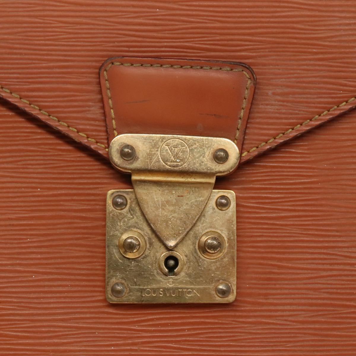 LOUIS VUITTON Epi Serviette Conseiller Zipangu Gold M54428 LV Auth bs23751