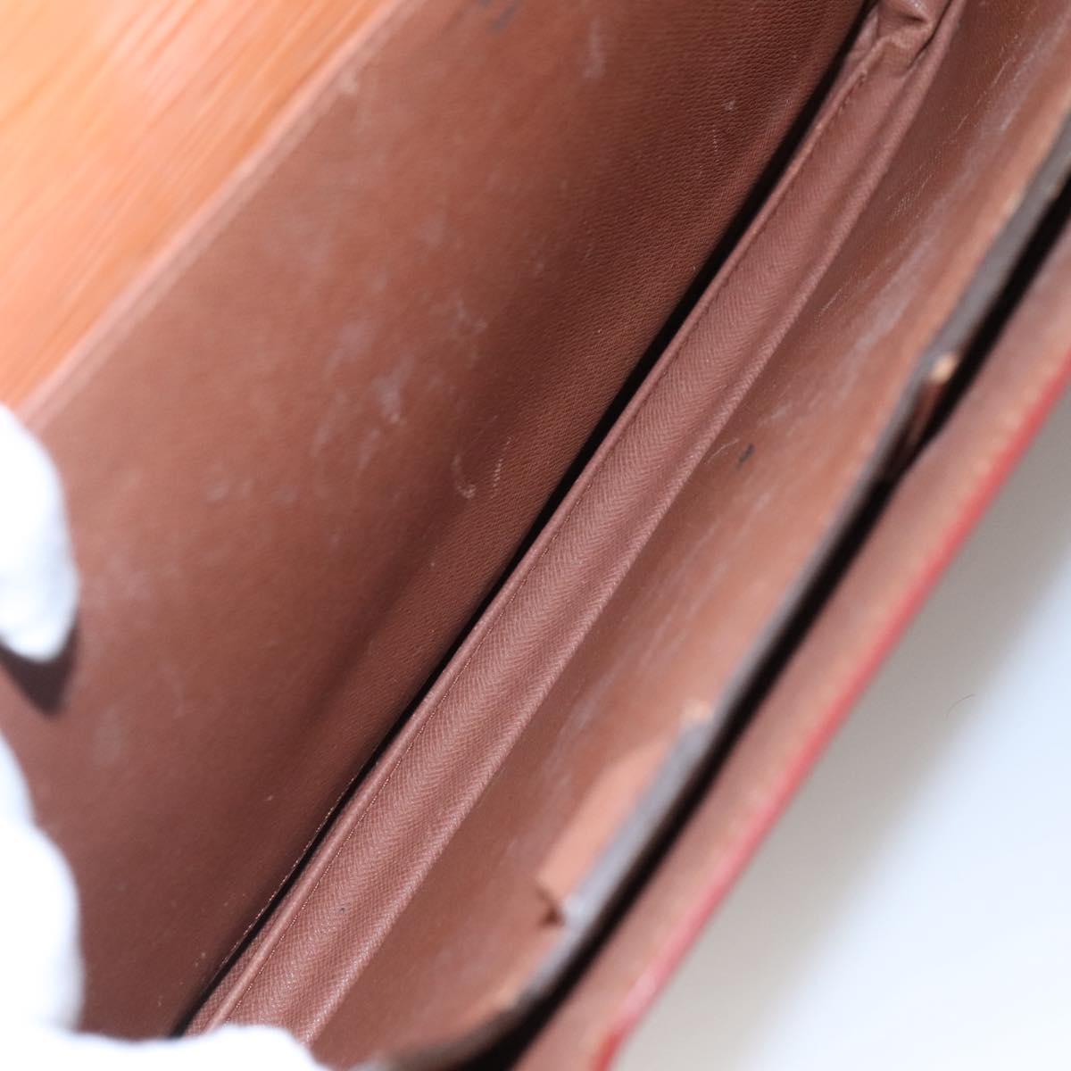 LOUIS VUITTON Epi Serviette Conseiller Zipangu Gold M54428 LV Auth bs23751