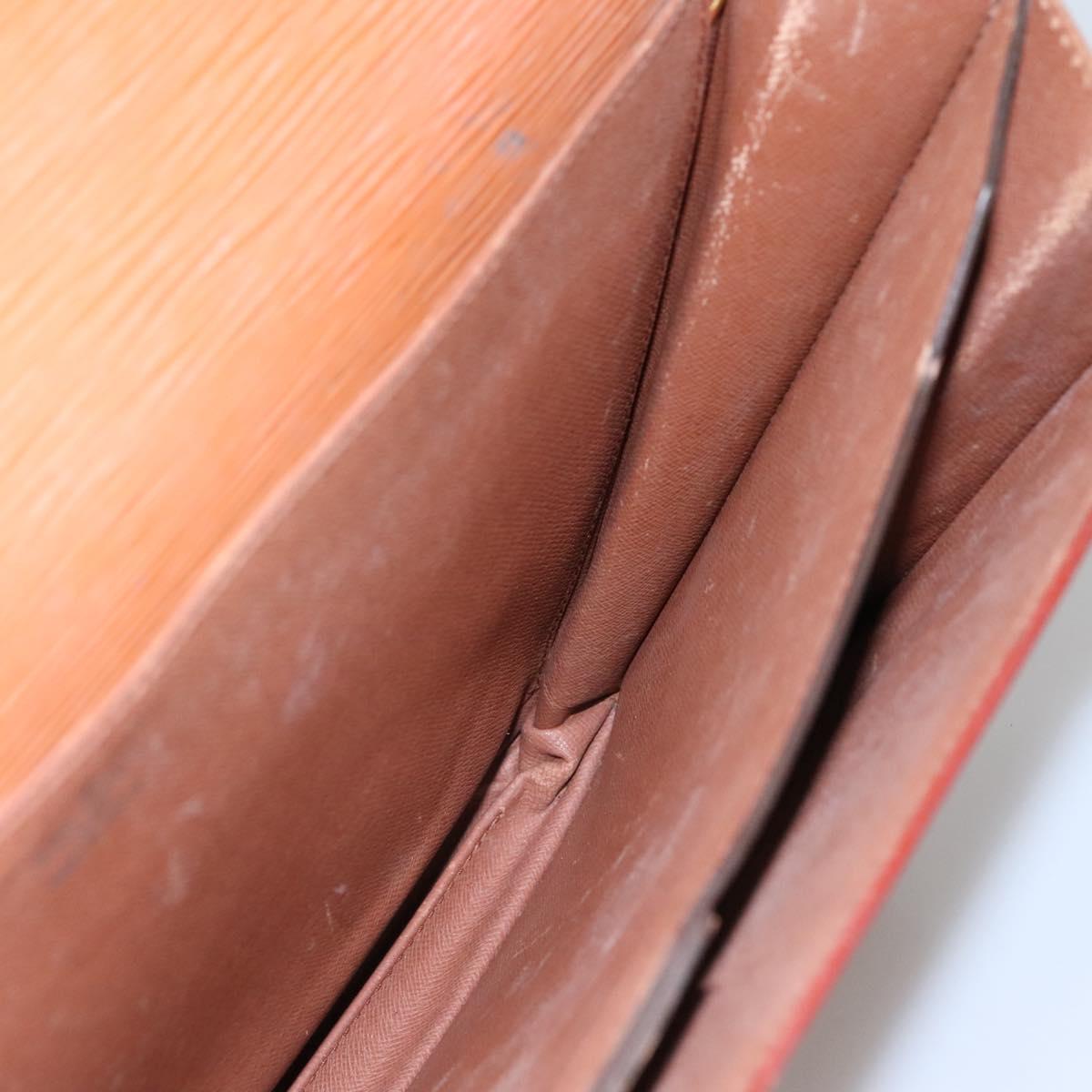 LOUIS VUITTON Epi Serviette Conseiller Zipangu Gold M54428 LV Auth bs23751