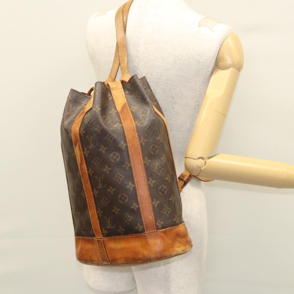LOUIS VUITTON Monogram Randonnee PM Shoulder Bag M42243 LV Auth bs23814