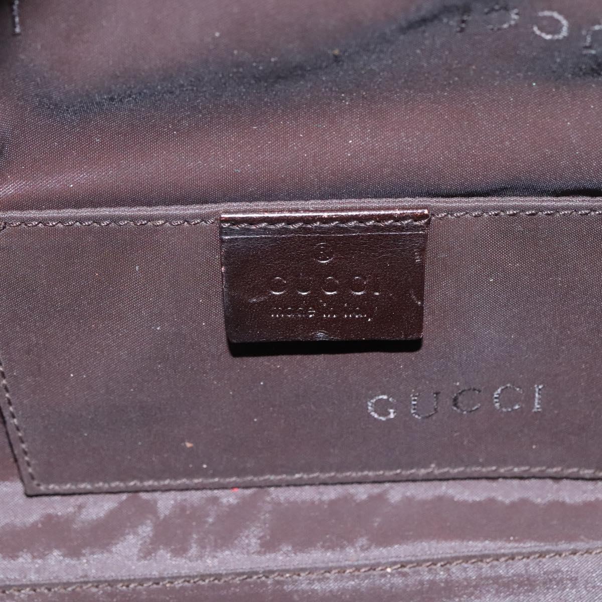 GUCCI Shoulder Bag Canvas Khaki 000 0602 Auth bs23832