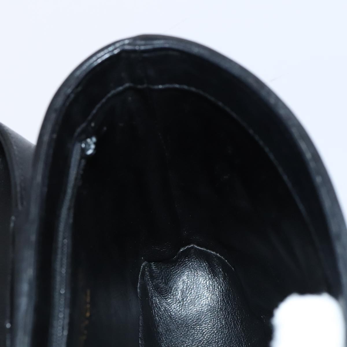 CHANEL Matelasse Chain Shoulder Bag Lamb Skin Black CC Auth bs23838