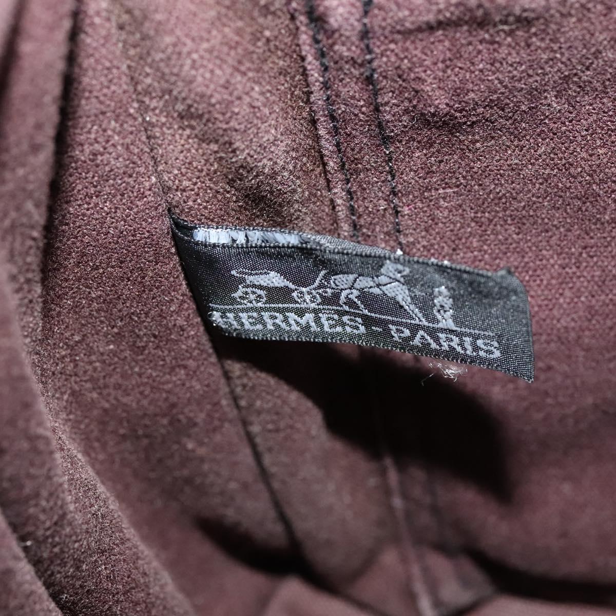 HERMES Fourre Tout Bassas PM Shoulder Bag Canvas Black Auth bs23858