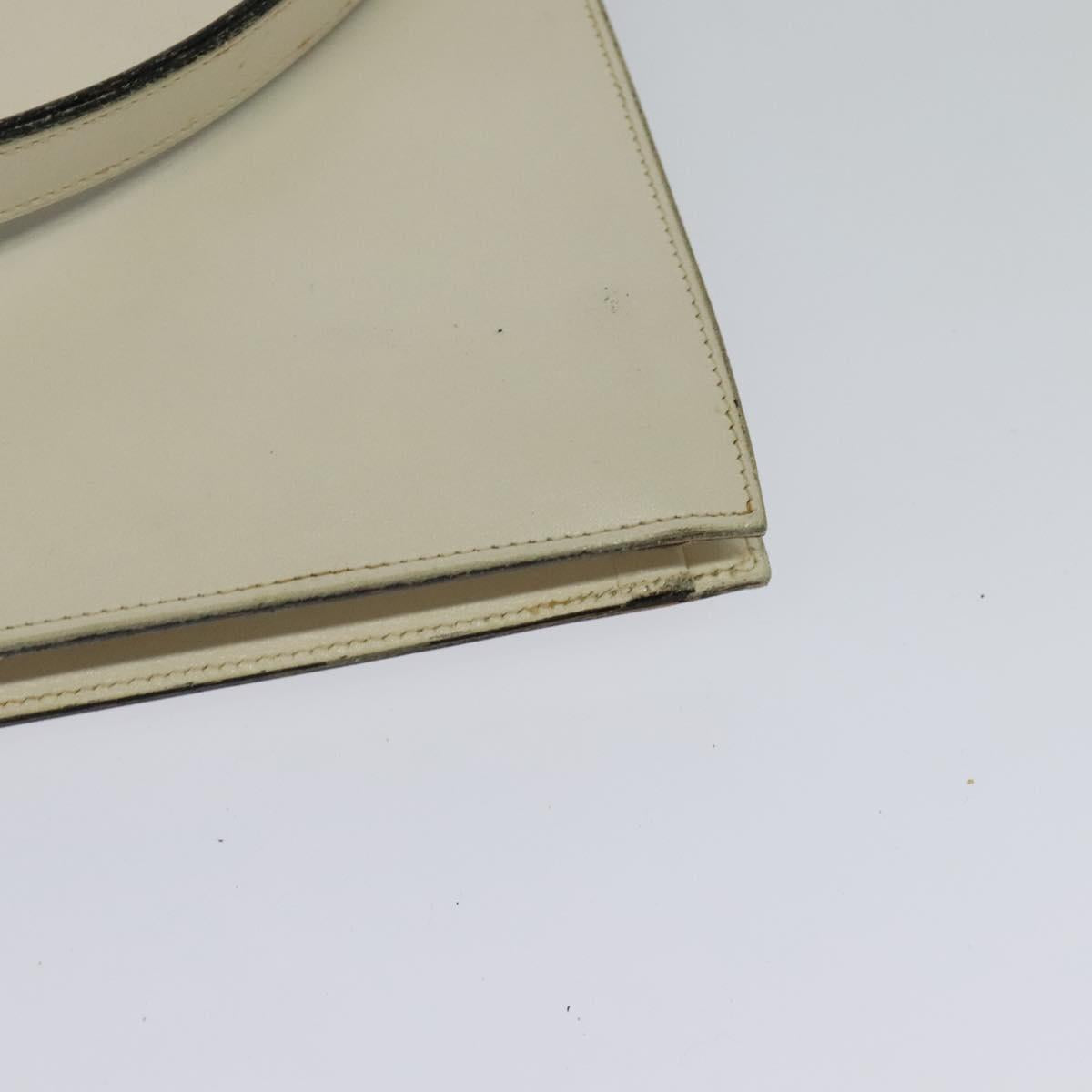 Christian Dior Shoulder Bag Leather Beige Auth bs23864