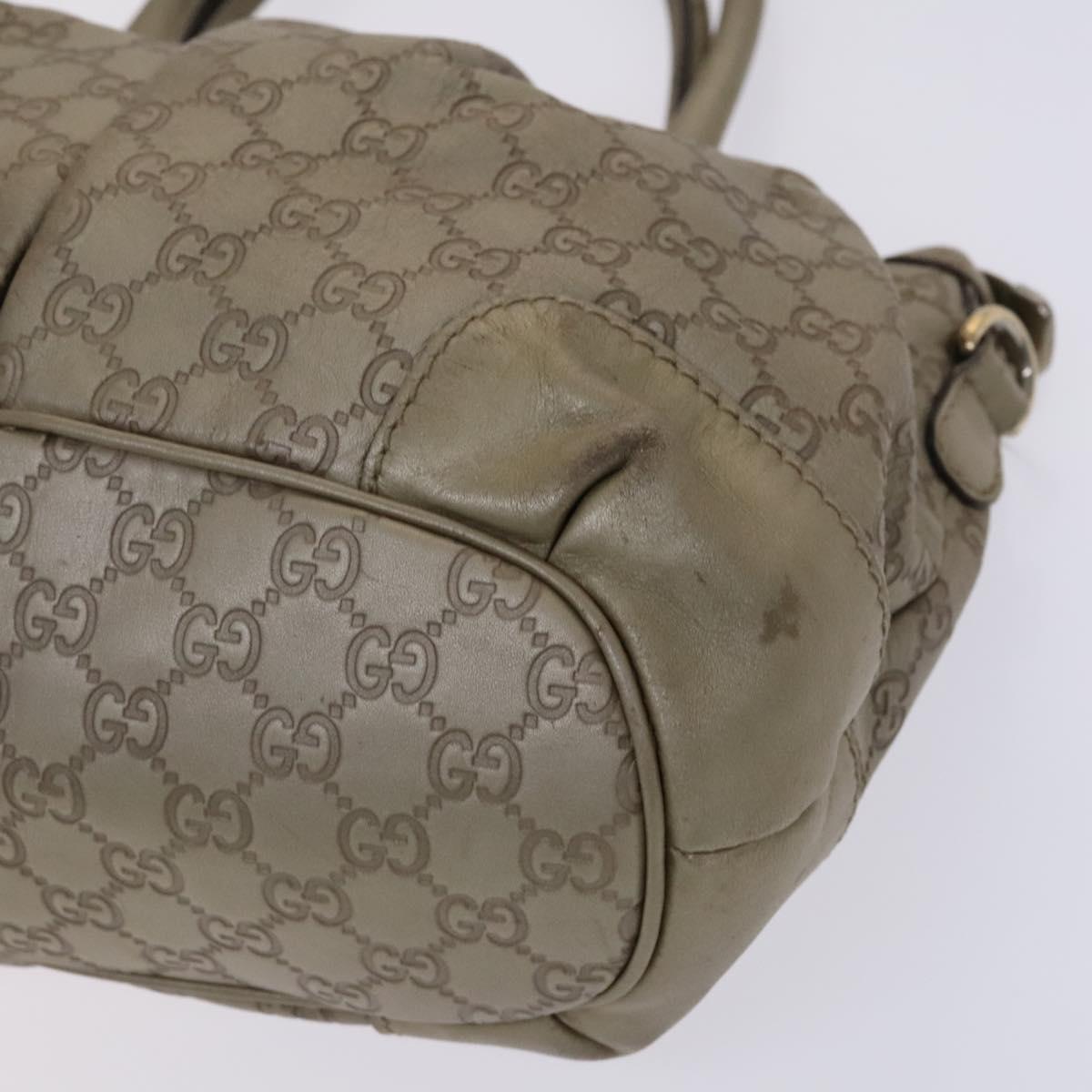 GUCCI GG Canvas Guccissima Hand Bag 2way Beige 247902 Auth bs23882