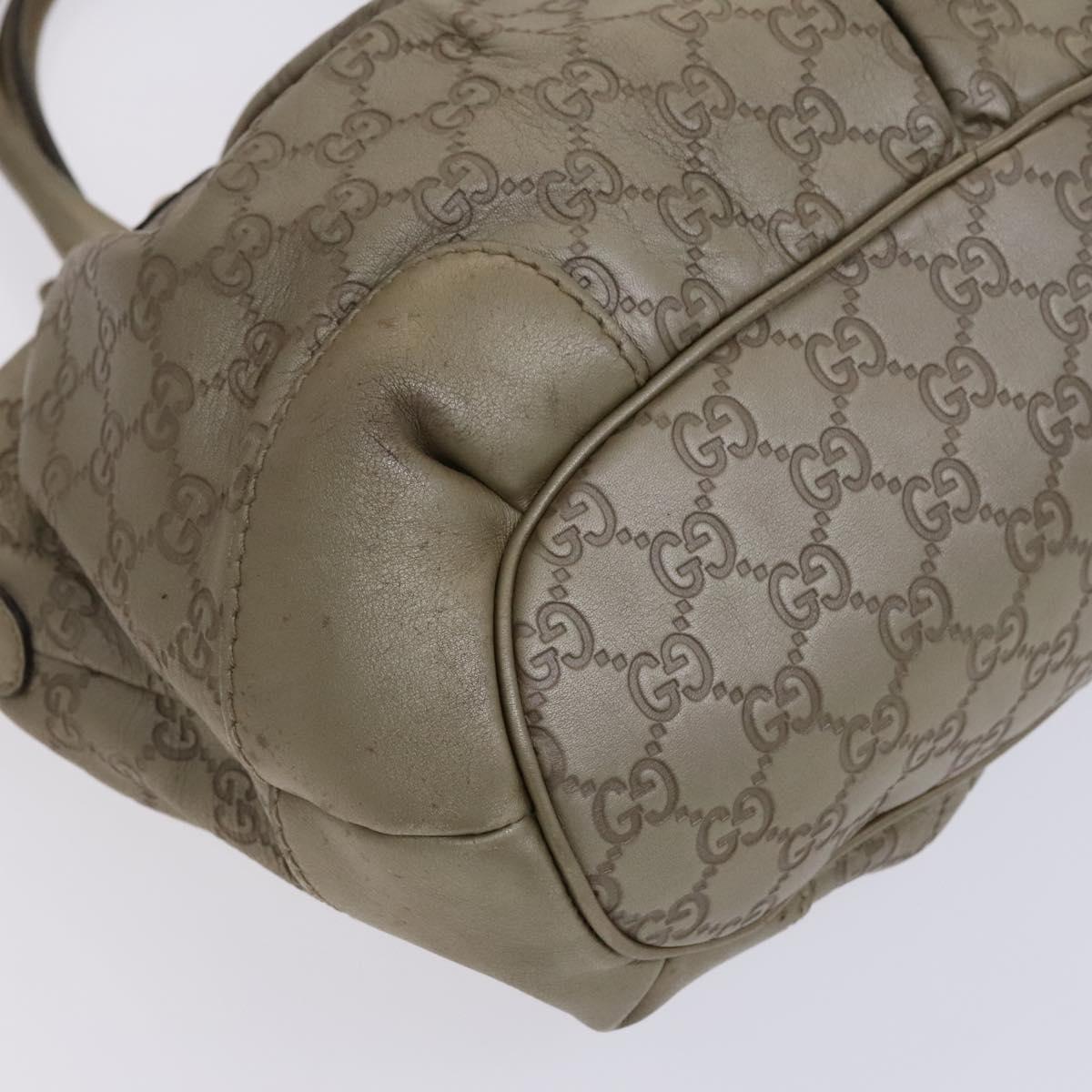 GUCCI GG Canvas Guccissima Hand Bag 2way Beige 247902 Auth bs23882