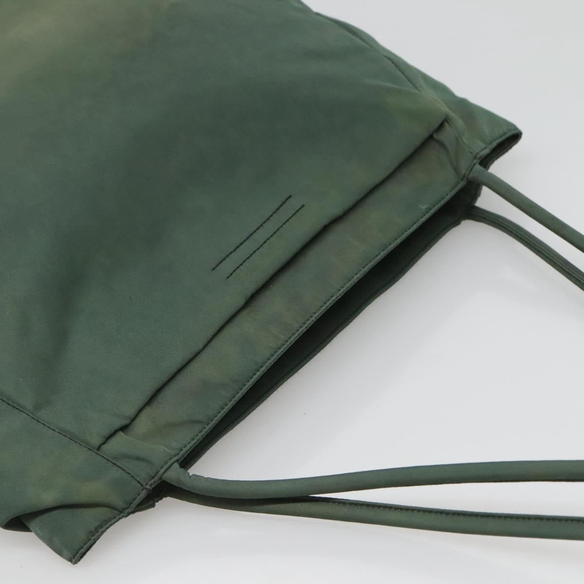 PRADA Tote Bag Nylon Khaki Auth bs23905