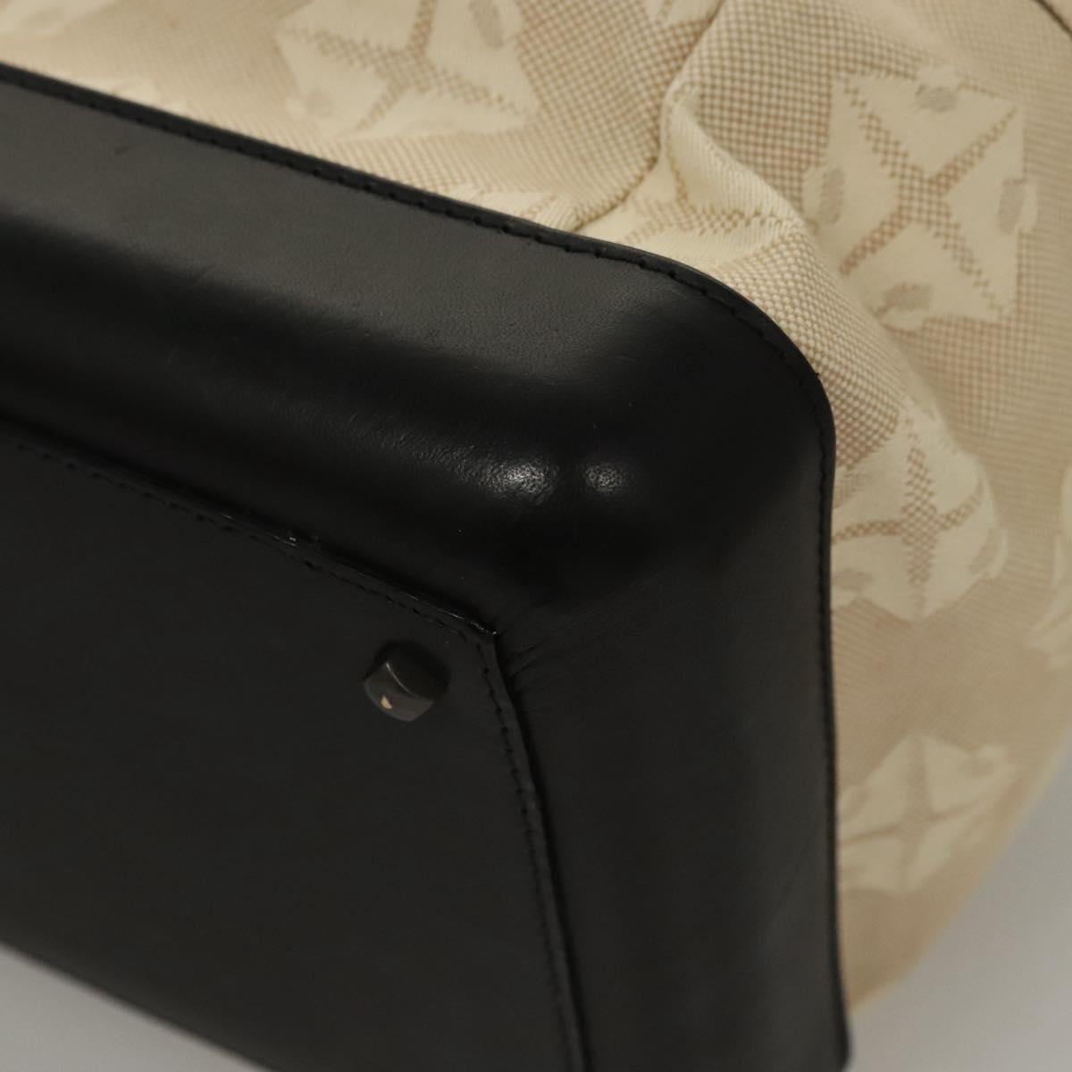 BOTTEGA VENETA Vanity Cosmetic Pouch Canvas Beige Auth bs23916