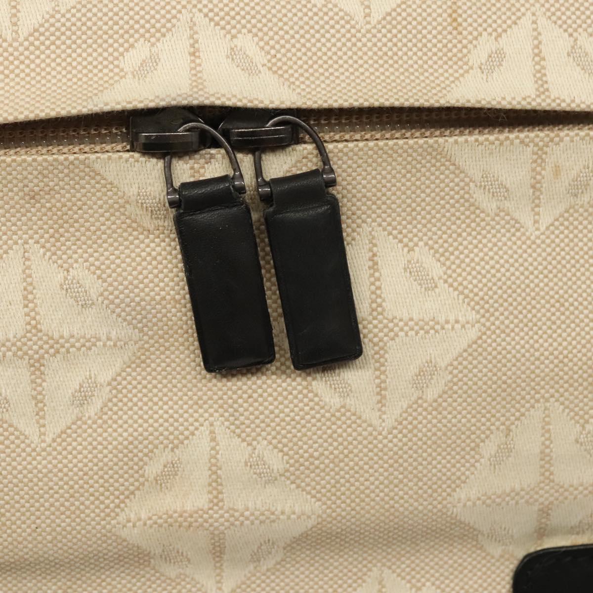 BOTTEGA VENETA Vanity Cosmetic Pouch Canvas Beige Auth bs23916