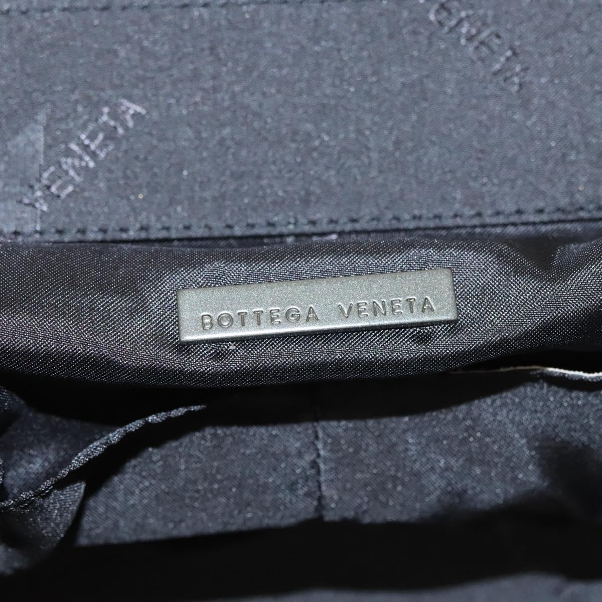 BOTTEGA VENETA Vanity Cosmetic Pouch Canvas Beige Auth bs23916