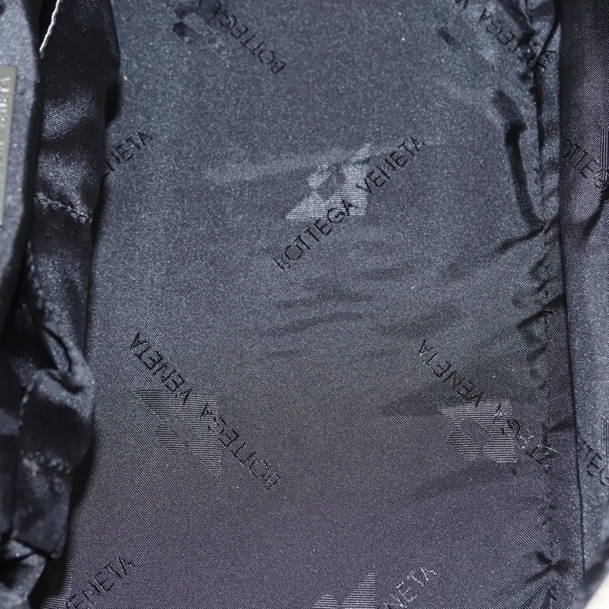 BOTTEGA VENETA Vanity Cosmetic Pouch Canvas Beige Auth bs23916