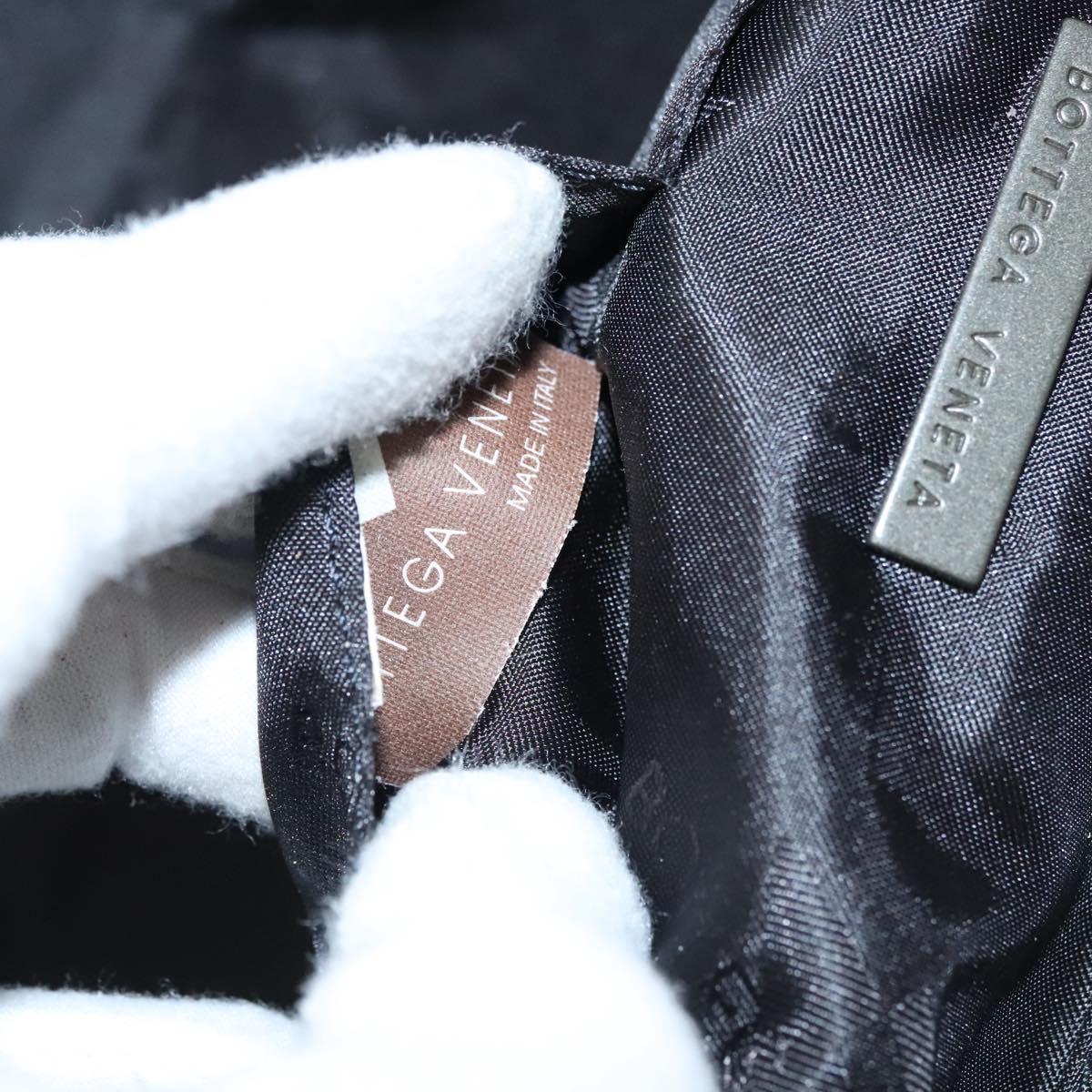 BOTTEGA VENETA Vanity Cosmetic Pouch Canvas Beige Auth bs23916